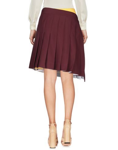 Shop Calvin Klein 205w39nyc Woman Midi Skirt Burgundy Size 6 Polyester In Red