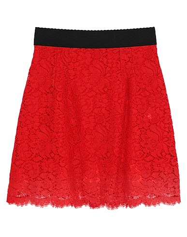 DOLCE&GABBANA Mini skirt Red 41% Cotton, 39% Viscose, 20% Polyamide