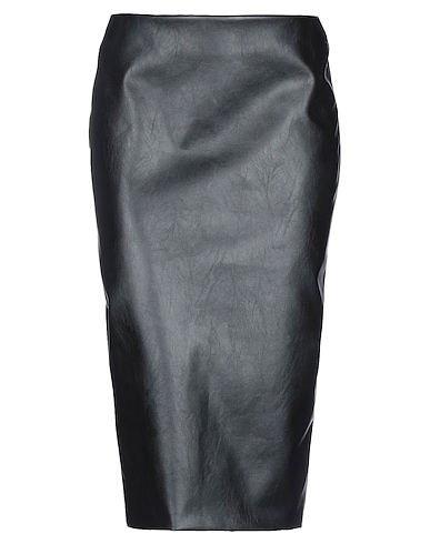 KILTIE Midi skirt Black 55% Viscose, 45% Polyurethane