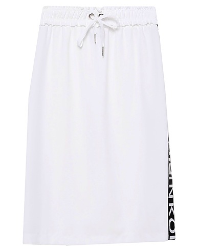 PINKO Midi skirt White 100% Polyester, Polyamide, Elastane