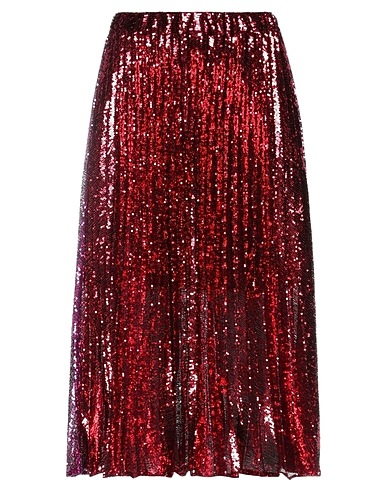 PHILOSOPHY di LORENZO SERAFINI Midi skirt Garnet 100% Polyester