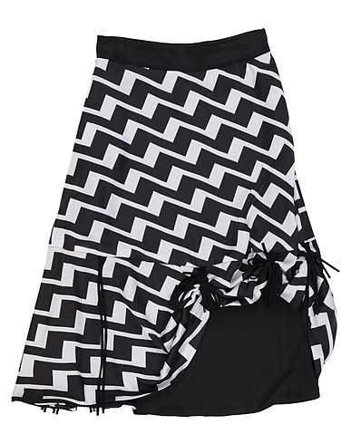 MISS LULÙ Skirt Black 100% Polyester