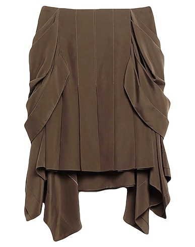 CHLOÉ Mini skirt Military green 100% Silk