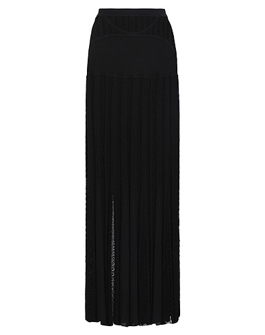 ROBERTO CAVALLI Maxi Skirts Black 64% Viscose, 16% Polyamide, 16% Wool, 2% Elastane, 2% Polyester