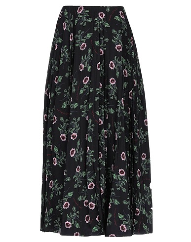 VALENTINO GARAVANI Midi skirt Black 100% Silk