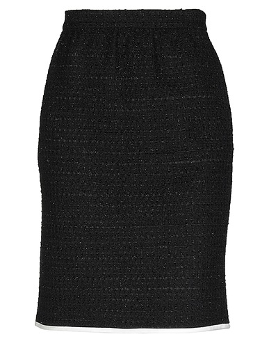 BOUTIQUE MOSCHINO Midi-Rock Schwarz 61% Schurwolle, 31% Polyamid, 6% Baumwolle, 2% Andere Fasern