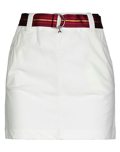 PATRIZIA PEPE Minigonna Bianco 78% Cotone, 20% Modal, 2% Elastan