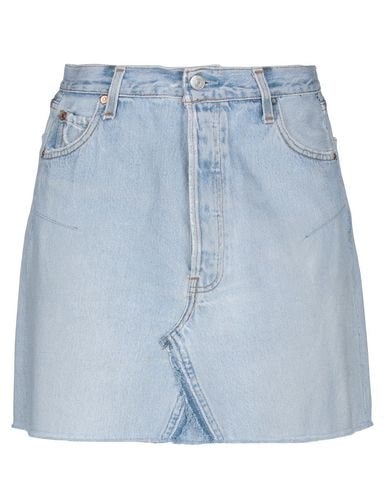 Click to view more detailed imagery on our partner's website Re/done With Levi's Denim Skirt In Blue