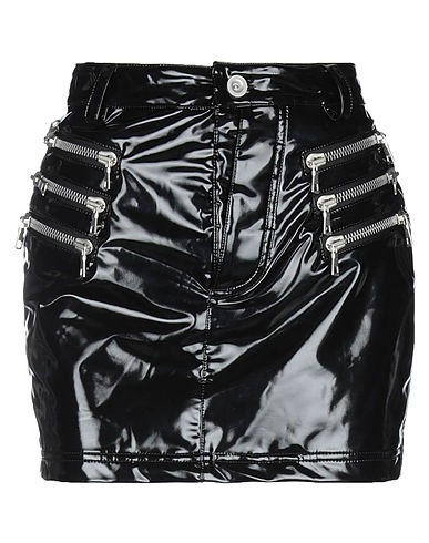BEN TAVERNITI™ UNRAVEL PROJECT Mini skirt Black 50% Polyurethane, 40% Polyamide, 10% Elastane