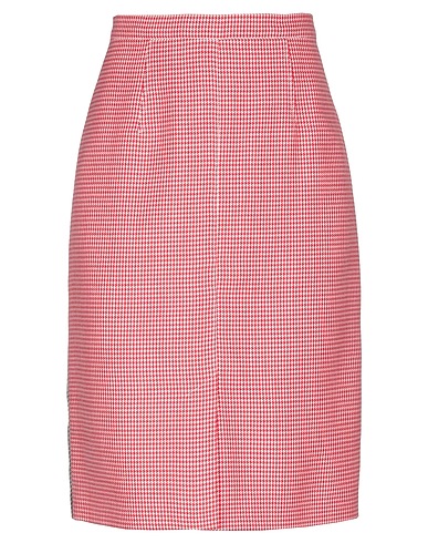 BURBERRY Midi skirt Red 100% Wool