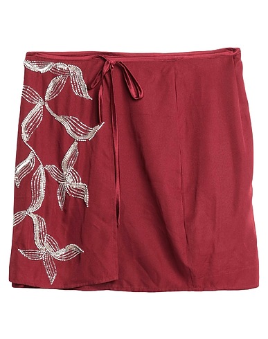 L' AUTRE CHOSE Mini skirt Burgundy 100% Polyester