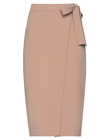 SEVENTY VENEZIA Midi skirt Camel 53% Polyester, 43% Wool, 4% Elastane