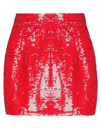 AMEN Mini skirt Red 97% Polyester, 3% Elastane