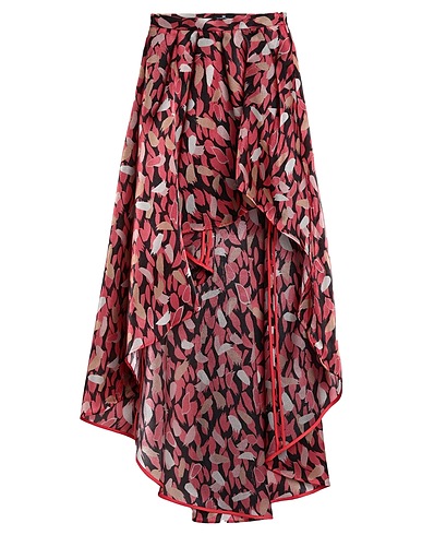ELISABETTA FRANCHI Long skirt Black 100% Polyester, Elastane