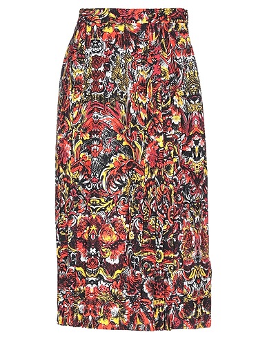 DONDUP Midi skirt Black 100% Viscose
