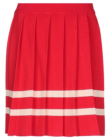 PINKO UNIQUENESS Mini skirt Red 88% Viscose, 12% Polyester