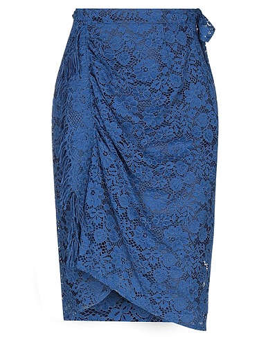 PINKO Gonna midi Blu 52% Poliammide, 26% Viscosa, 22% Cotone