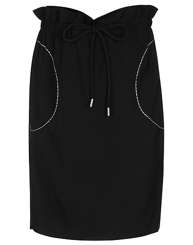 MANILA GRACE Mini skirt Black 96% Viscose, 4% Elastane