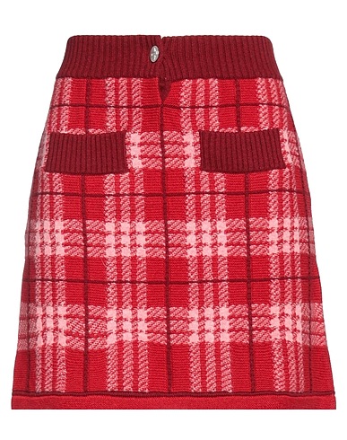 BARRIE Mini skirt Red 100% Cashmere