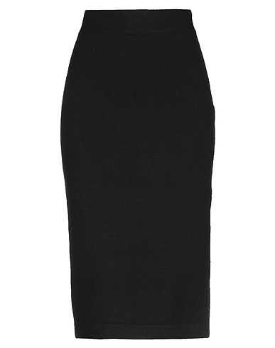 TOM FORD Midi skirt Black 90% Cashmere, 8% Polyamide, 2% Elastane