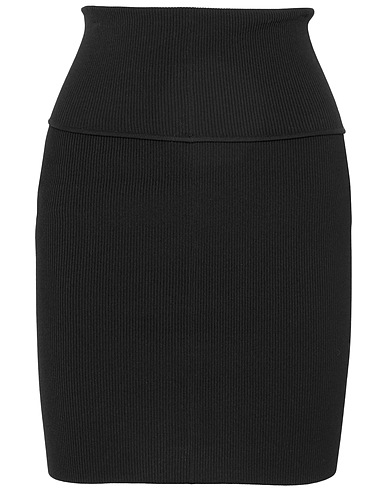 HELMUT LANG Minigonna Nero 64% Viscosa, 35% Nylon, 1% Altre Fibre