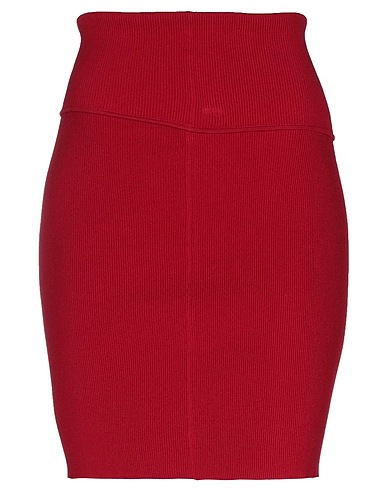 HELMUT LANG Minirock Ziegelrot 64% Viskose, 35% Nylon, 1% Andere Fasern