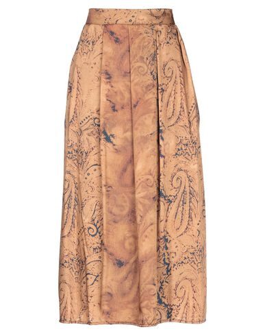 Alpha Studio Woman Midi Skirt Camel Size 6 Polyester In Rust