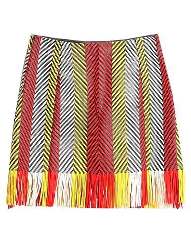 DROMe Mini skirt Red 100% Leather, Lambskin