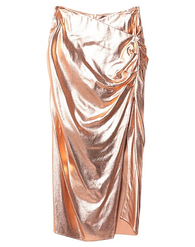 ELISABETTA FRANCHI Midi skirt Copper 100% Viscose