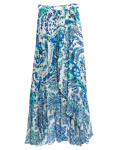 TWINSET Midi skirt Blue 100% Viscose
