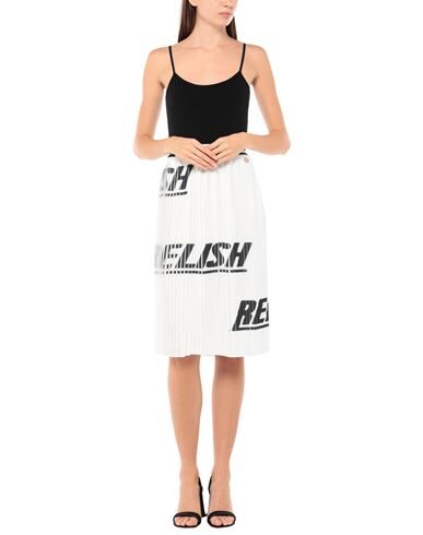 Shop Relish Woman Midi Skirt White Size Xs Polyester