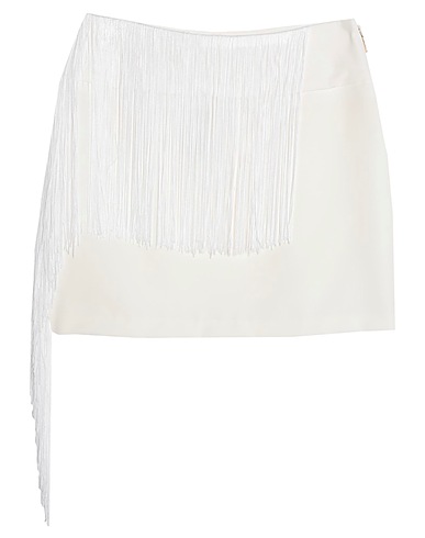 RELISH Mini skirt White 88% Polyester, 12% Elastane