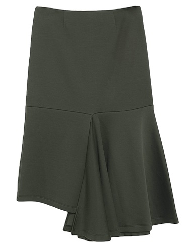 MARNI Midi skirt Dark green 89% Cotton, 11% Polyamide