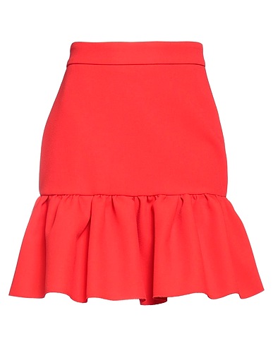 MSGM Mini skirt Red 84% Polyester, 10% Viscose, 6% Elastane