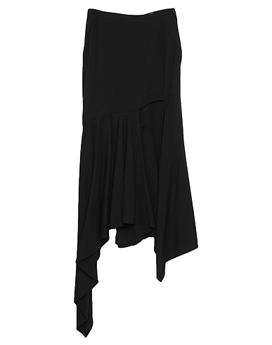 MUGLER Midi skirt Black 100% Virgin Wool