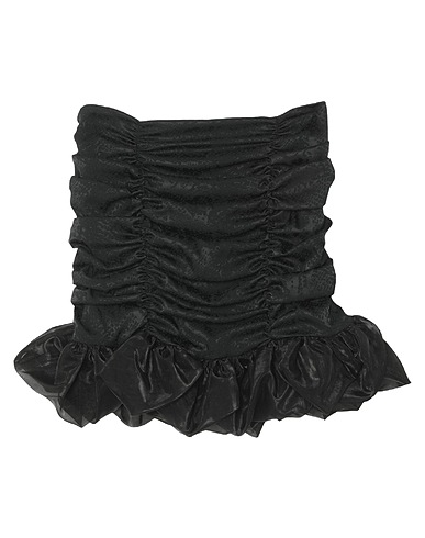 NINEMINUTES Mini skirt Black 96% Viscose, 4% Elastane, Polyamide, Polyester