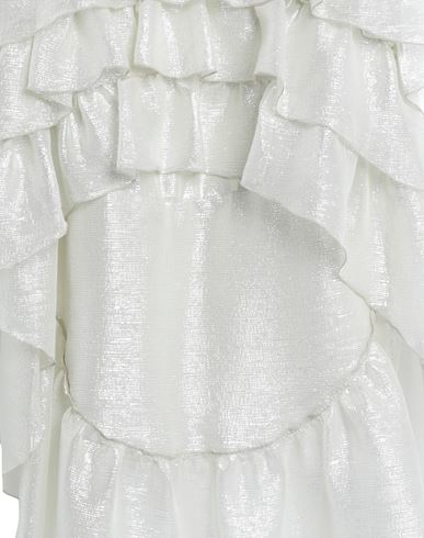 Shop Wandering Woman Maxi Skirt Ivory Size 6 Silk, Metallic Polyester In White
