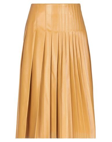 Cedric Charlier Midi Skirts In Ocher