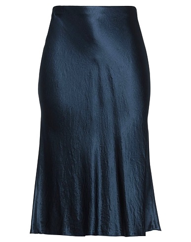 VINCE. Midi skirt Midnight blue 100% Acetate