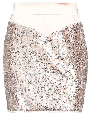 JIJIL Minigonna Cipria 100% Poliestere, Cotone, Elastan