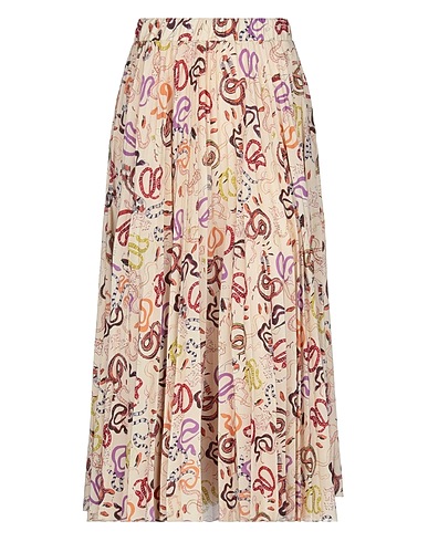OTTOD'AME Midi-Rock Beige 100% Polyester