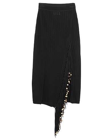 FRANKIE MORELLO Midi skirt Black 80% Viscose, 20% Polyamide