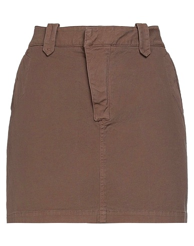 MASON'S Mini skirt Khaki 98% Cotton, 2% Elastane