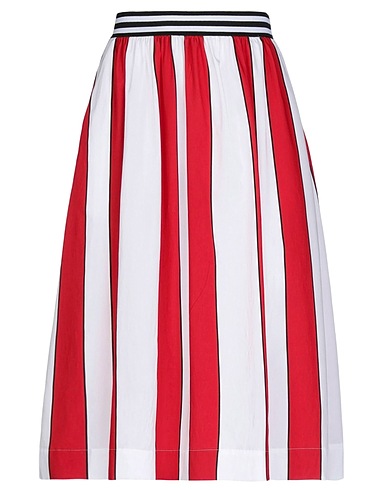 WOOLRICH Midi skirt Red 88% Viscose, 12% Polyamide