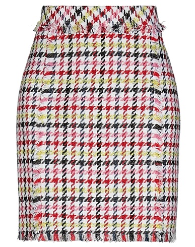 KARL LAGERFELD Mini skirt White 34% Cotton, 25% Viscose, 24% Synthetic fibers, 16% Acrylic, 1% Virgin Wool
