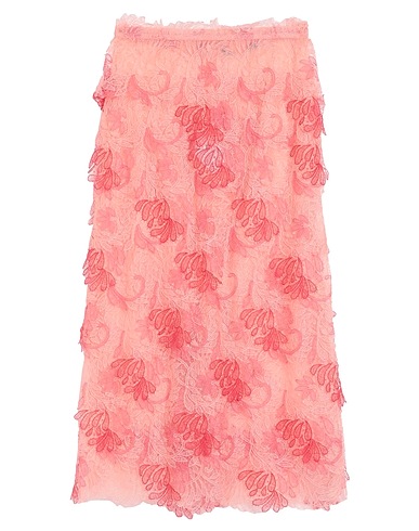 ERMANNO SCERVINO Midi skirt Coral 60% Polyester, 40% Polyamide