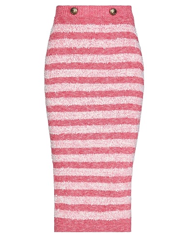 ELISABETTA FRANCHI Midi skirt Pink 46% Cotton, 26% Polyamide, 15% Acetate, 8% Other Fibres, 5% Polyester