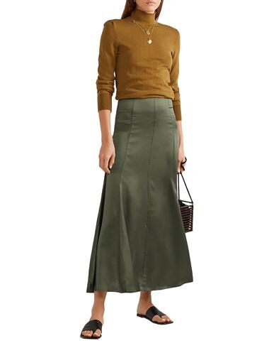 ALBUS LUMEN ALBUS LUMEN WOMAN LONG SKIRT MILITARY GREEN SIZE 8 SILK 35456190DC 2