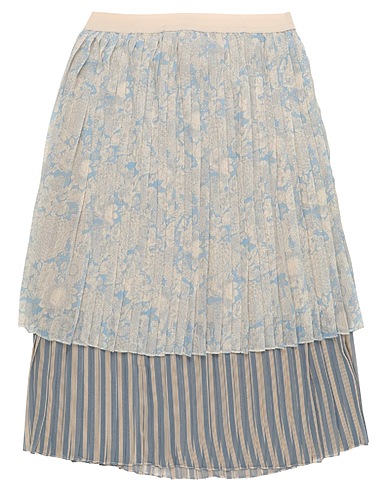 SEMICOUTURE Midi-Rock Hellgrau 100% Polyester