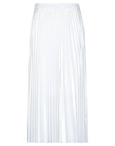 NUDE Long skirt White 100% Polyester